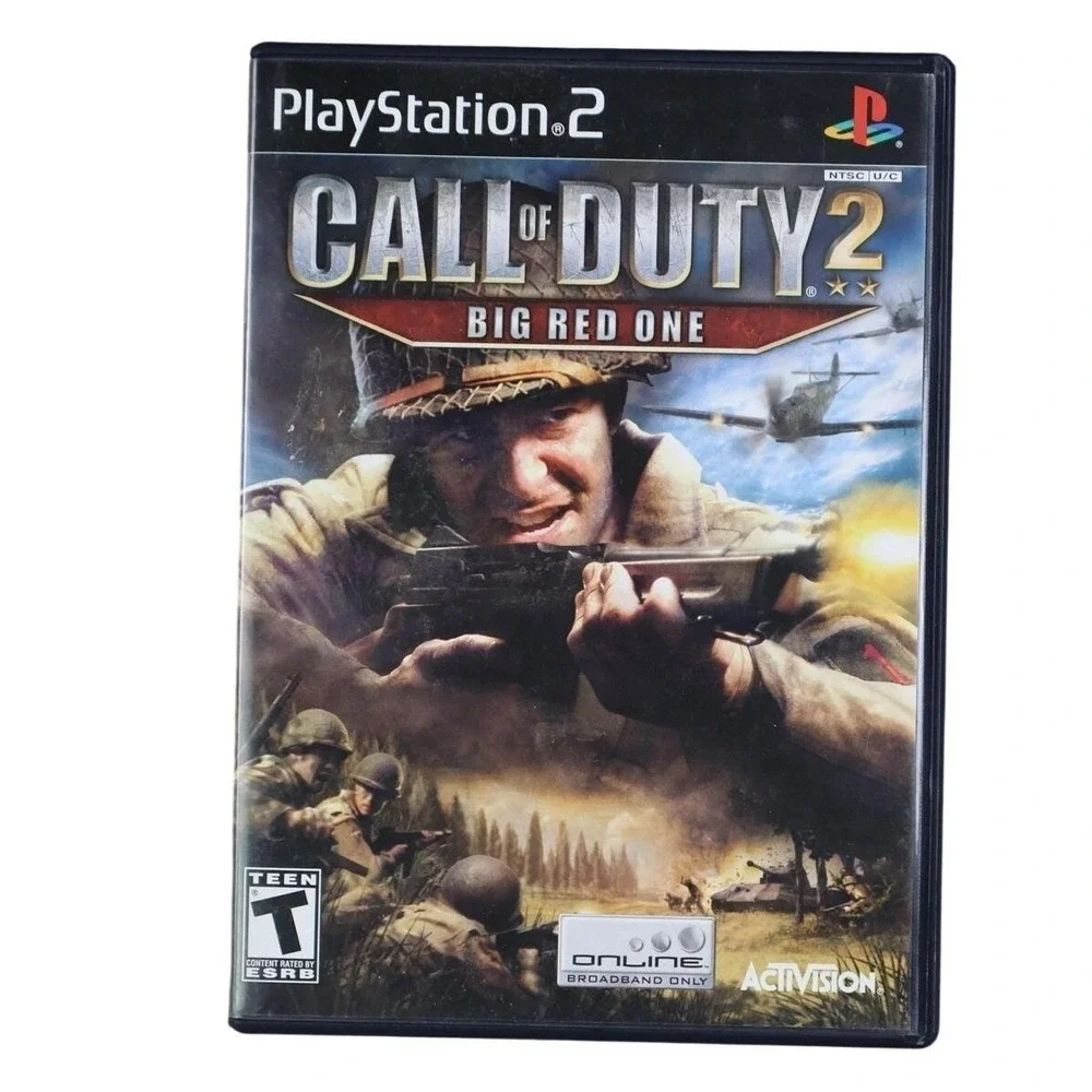 Call Of Duty 2: Big Red One Sony PlayStation 2 Video Game Activision T-Teen‎